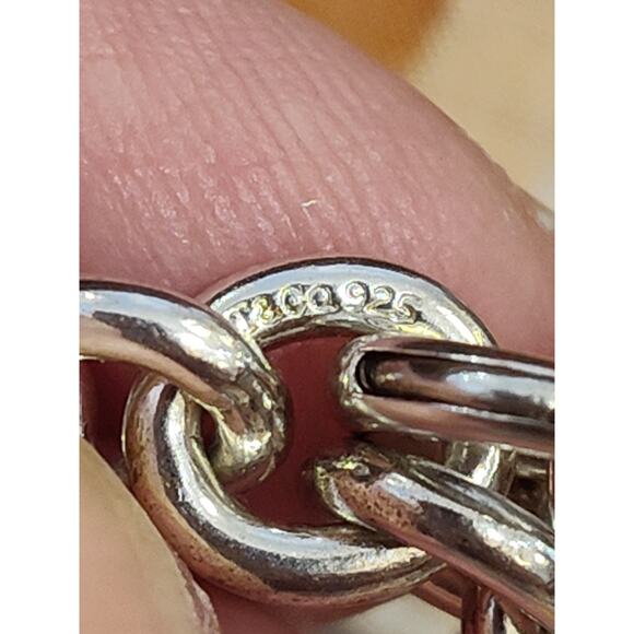 Tiffany & Co Sterling Silver Charm Bracelet Size 7.5" Rare Dragonfly Charm - Picture 4 of 4